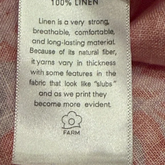 FARM RIO Porcelain Linen Midi Skirt Women's M - Picture 11 of 12